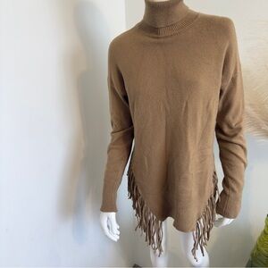 Stella + Lorenzo Women's Sweaters Turtleneck Sweater  Color Camel boho style